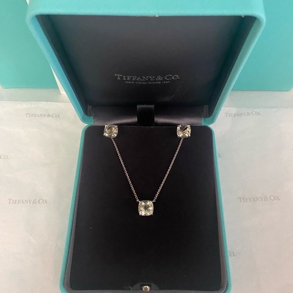 Tiffany & Co. Prasiolite Sparkler Necklace and Earrings - Picture 3 of 11